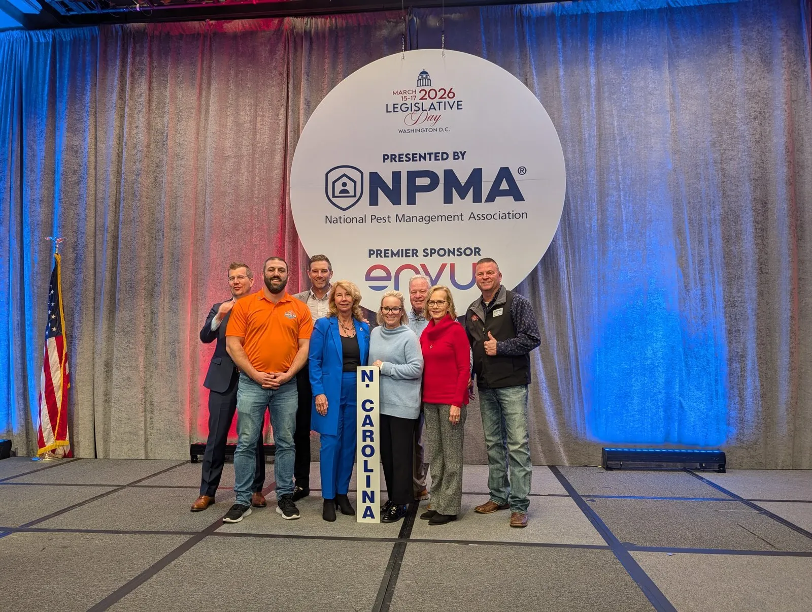 Invicta Pest Control with the North Carolina group at NPMA’s 2026 Legislative Day